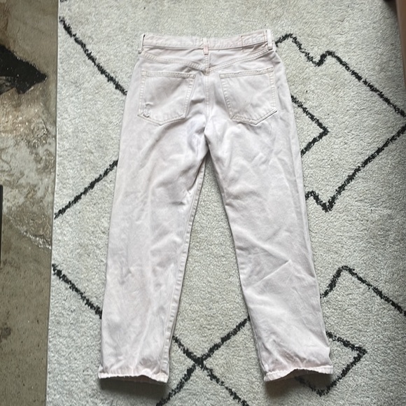 Free People Cream Boyfriend High Waisted Jean - Picture 4 of 4